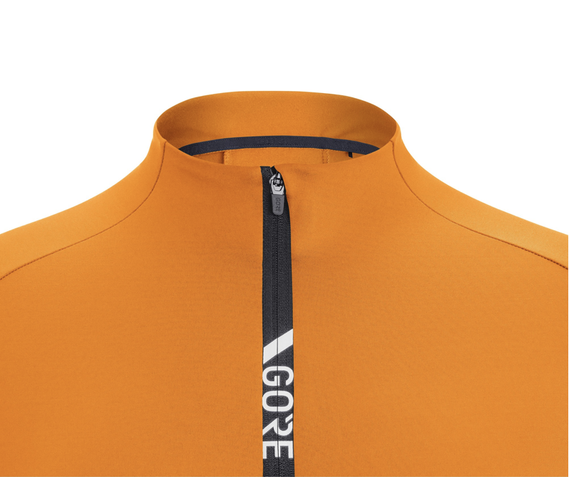 Gore C5 Thermo Long Sleeve Road Cycling Jersey Orange-3